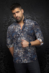 Long sleeve shirt for men by Au Noir | STAPELTON Denim | Menshirt, complete inventory of the Au Noir brand