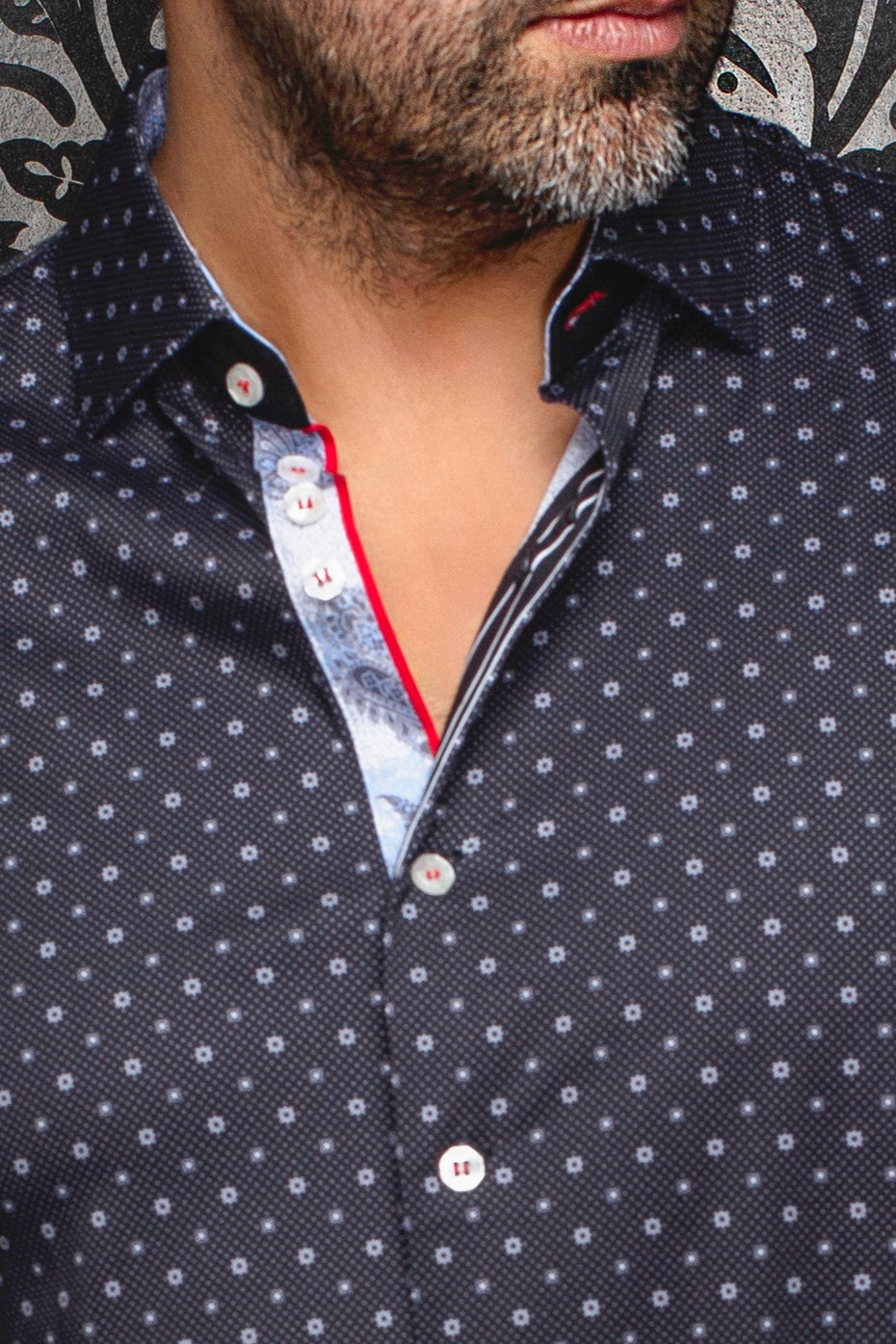 Chemise manches longues en Knit pour homme par Au Noir | STARSCREAM Noir | Machemise.ca, inventaire complet de la marque Au Noir