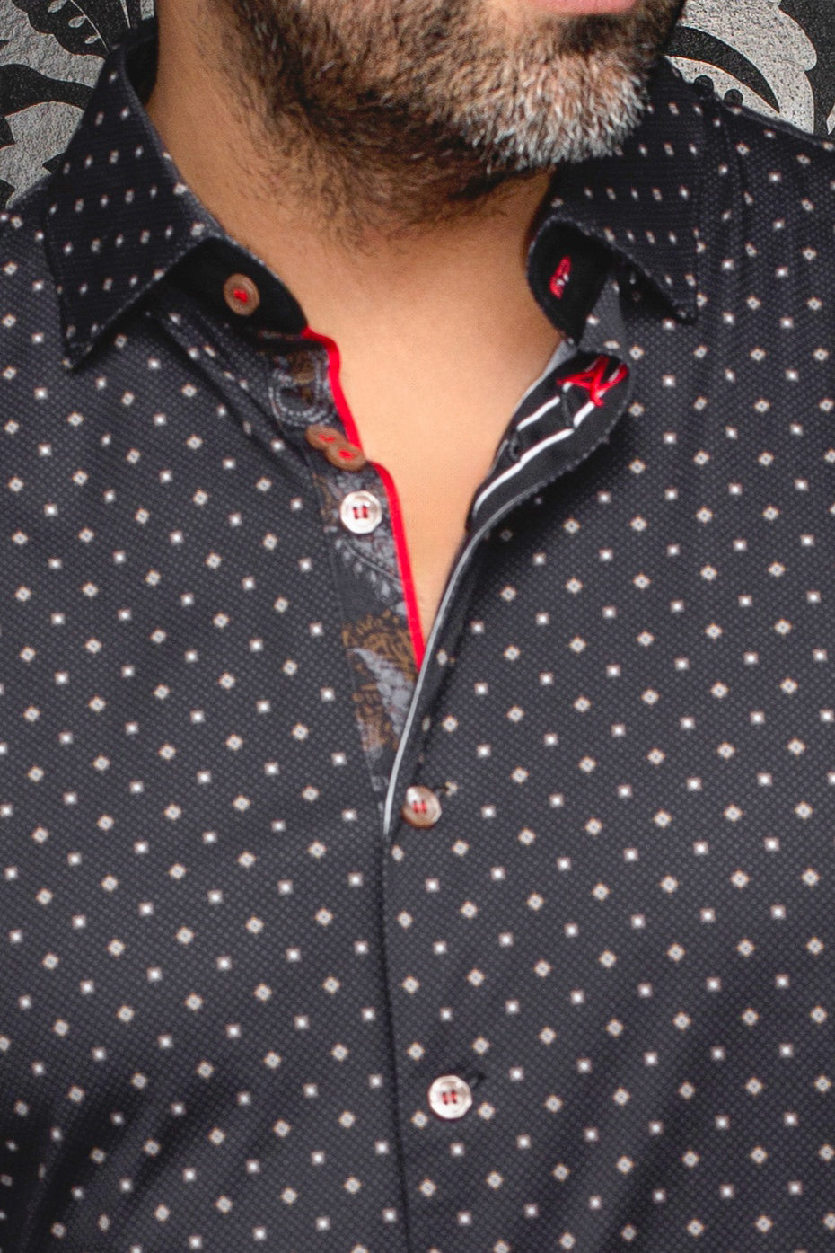Chemise manches longues en Knit pour homme par Au Noir | STARSCREAM Noir Or | Machemise.ca, inventaire complet de la marque Au Noir