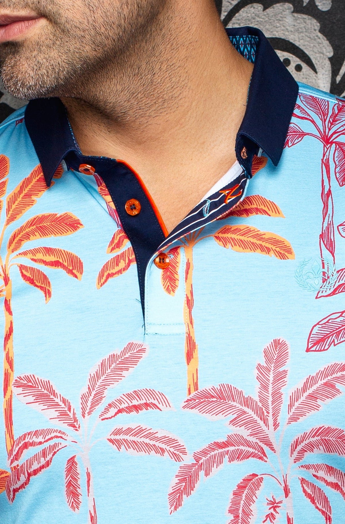 Polo pour homme par Au Noir | TIDEPOOL Orange | Machemise.ca, inventaire complet de la marque Au Noir