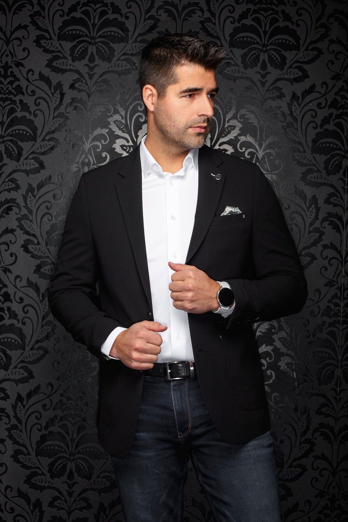 Veston pour homme par Au Noir | TROY Noir | Machemise.ca, inventaire complet de la marque Au Noir