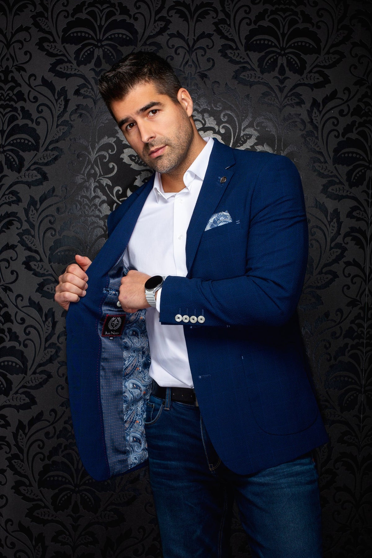 Veston pour homme par Au Noir | TROY Royal Foncé | Machemise.ca, inventaire complet de la marque Au Noir
