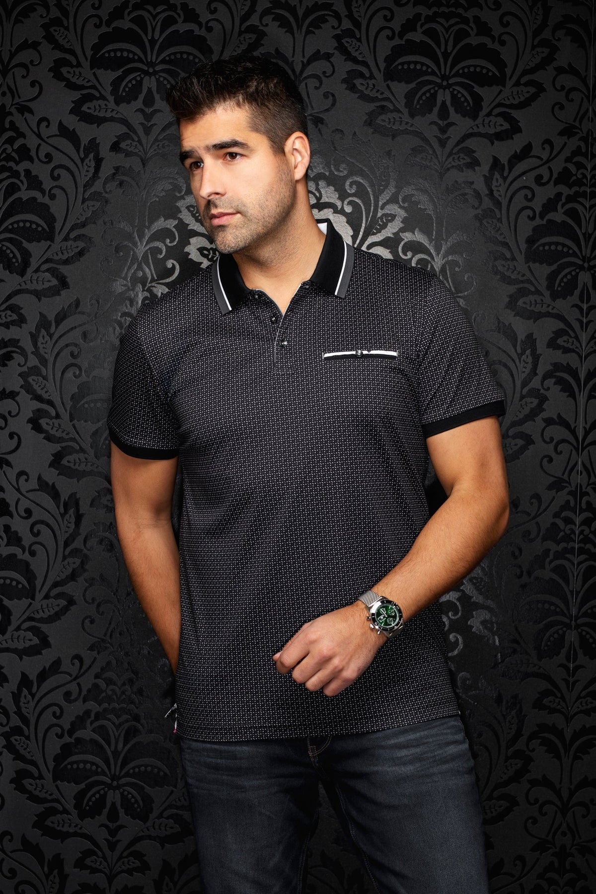 Polo pour homme par Au Noir | WESTBROOK Noir | Machemise.ca, inventaire complet de la marque Au Noir