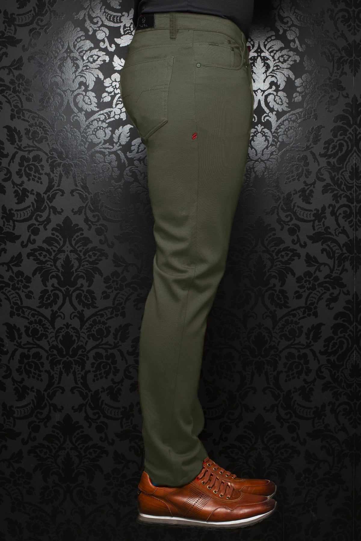 Pantalon pour homme par Au Noir |  WINCHESTER Olive Foncé | Machemise.ca, inventaire complet de la marque Au Noir
