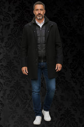Manteau long Watson Noir | Confort haut de gamme par Au Noir
