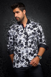 Polo for men by Au Noir | YAVARI Black White/White Black | Menshirt.com, complete inventory of the Au Noir brand