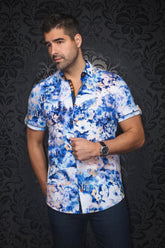 Chemise manches courtes en Knit pour homme par Au Noir | ZIONNE(SS) Marine | Machemise.ca, inventaire complet de la marque Au Noir