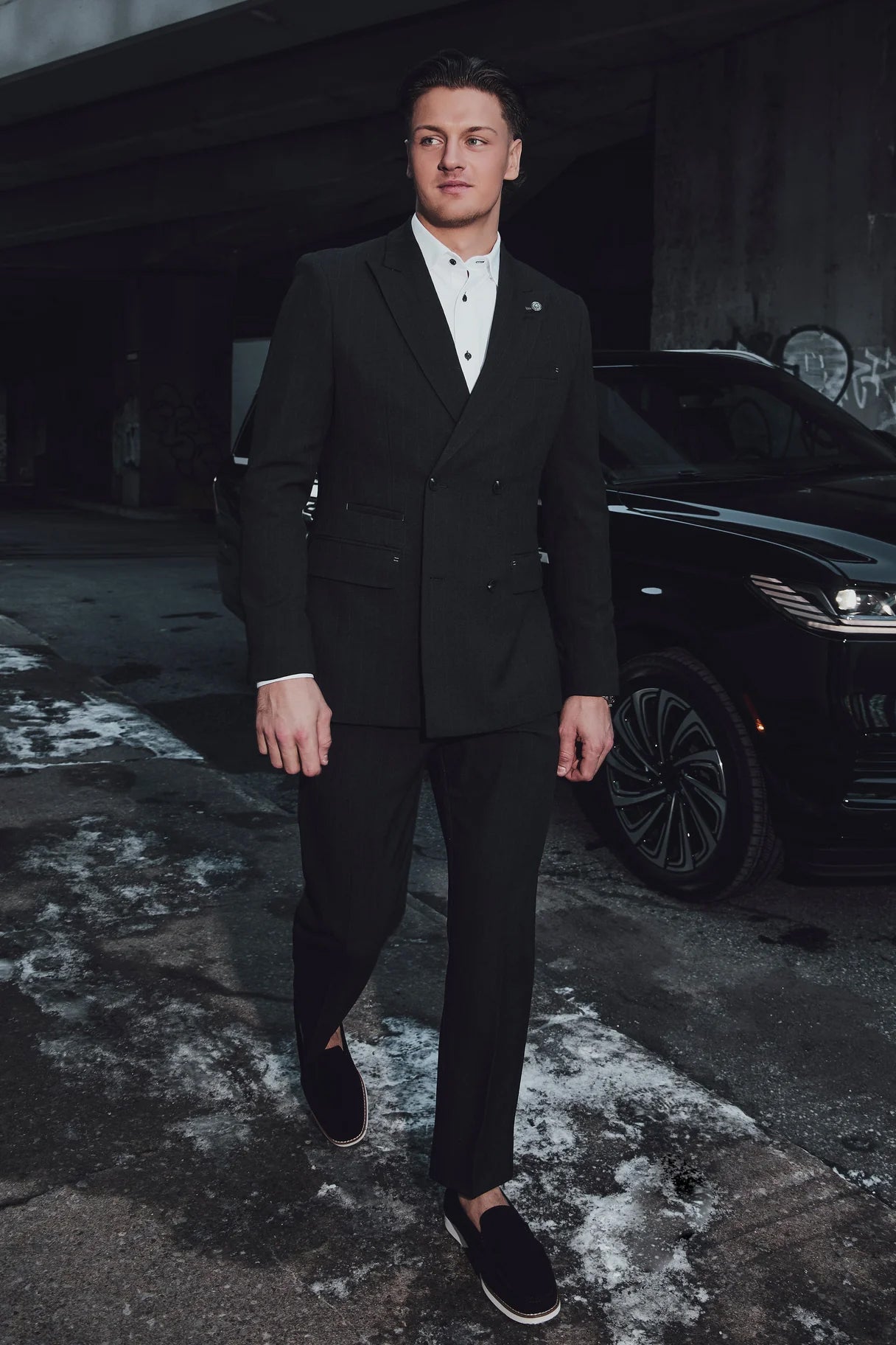 Pantalon pour homme par Au Noir | BOMER-WEBLEY Noir | Machemise.ca, inventaire complet de la marque Au Noir