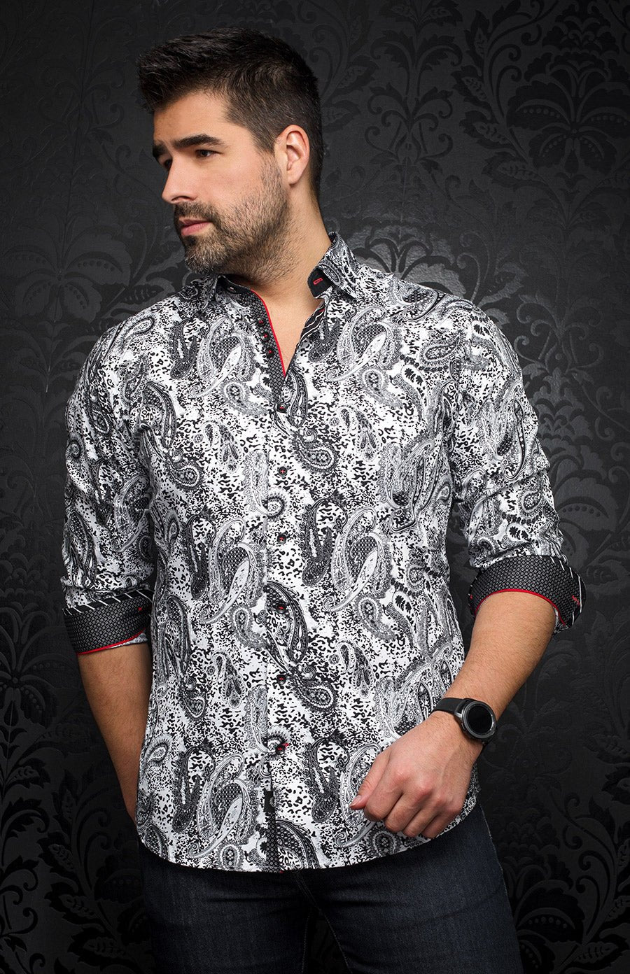Chemise manches longues pour homme par Au Noir | DECCAN Blanc | Machemise.ca, inventaire complet de la marque Au Noir