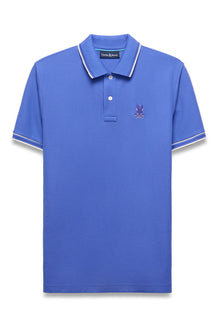 Polo sport pour homme par Psycho Bunny | MT0100193 Bleu Amparo | Machemise.ca, vêtements mode pour hommes