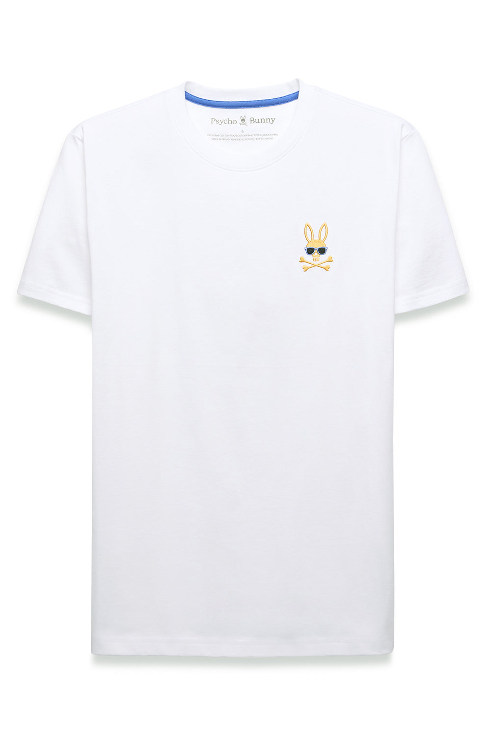 T-Shirt pour homme par Psycho Bunny | MT0200278 Blanc | Machemise.ca, vêtements mode pour hommes