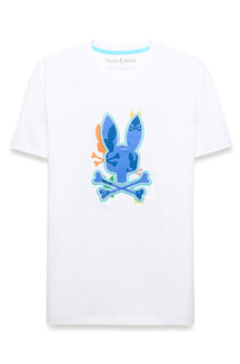 T-Shirt pour homme par Psycho Bunny | MT0200279 Blanc | Machemise.ca, vêtements mode pour hommes