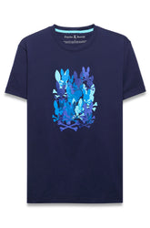 T-Shirt pour homme par Psycho Bunny | MT0200285 Bleu Du Soir | Machemise.ca, vêtements mode pour hommes