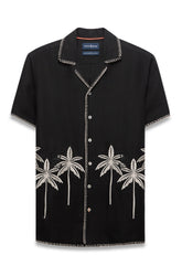 Chemise manches courtes pour homme par Psycho Bunny | MT0300139 Noir | Machemise.ca, vêtements mode pour hommes