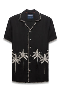 Chemise manches courtes pour homme par Psycho Bunny | MT0300139 Noir | Machemise.ca, vêtements mode pour hommes