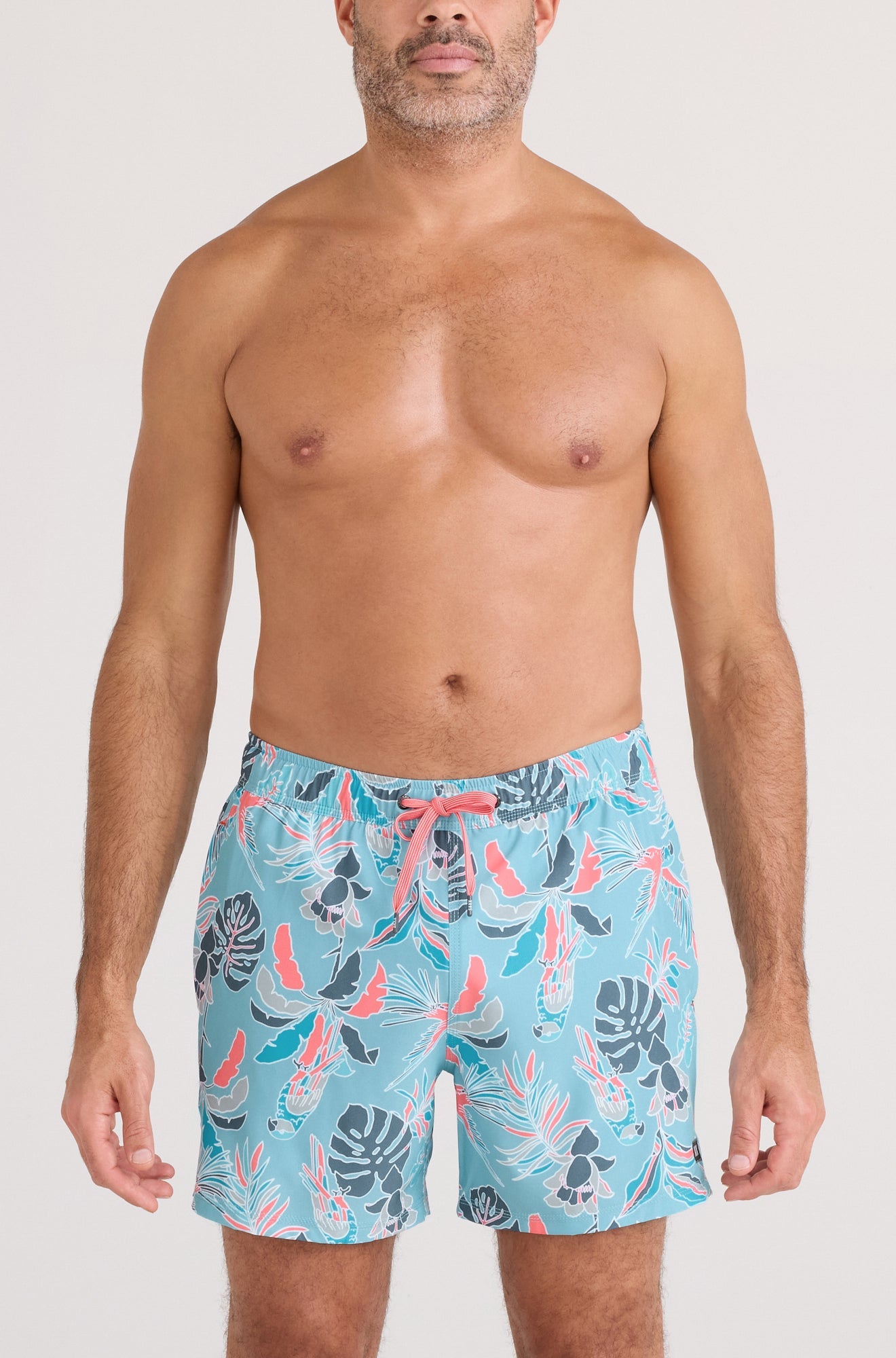 Maillot short pour homme par Saxx | SXSW03L Tropique Île Bleue | Machemise.ca, vêtements mode pour hommes
