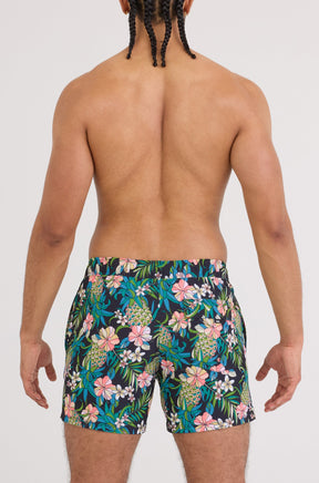 Maillot short pour homme par Saxx | SXSW03L Champ D'Ananas Noir | Machemise.ca, vêtements mode pour hommes