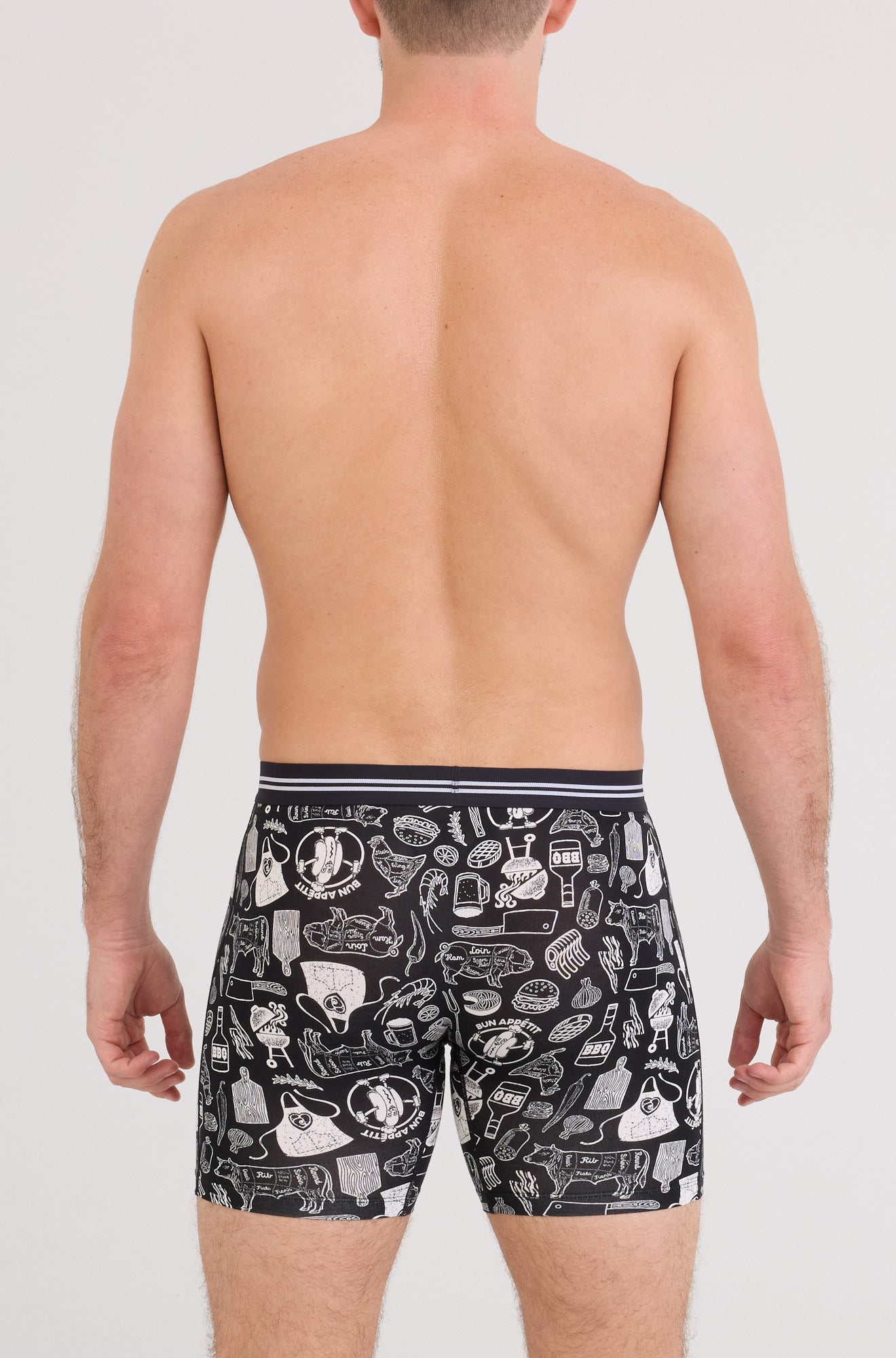 Boxer pour homme par Saxx | SXVX24F Bon Appétit Noir | Machemise.ca, vêtements mode pour hommes