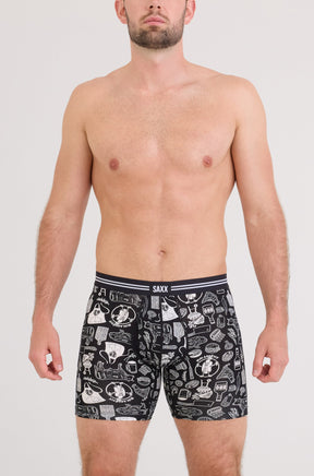 Boxer pour homme par Saxx | SXVX24F Bon Appétit Noir | Machemise.ca, vêtements mode pour hommes