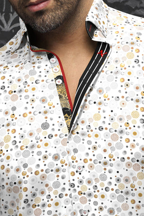 Chemise manches longues pour homme par Au Noir | ALBERTO Blanc Or | Machemise.ca, inventaire complet de la marque Au Noir