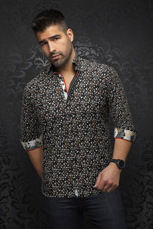 Chemise manches longues pour homme par Au Noir | ALBERTO Noir | Machemise.ca, inventaire complet de la marque Au Noir