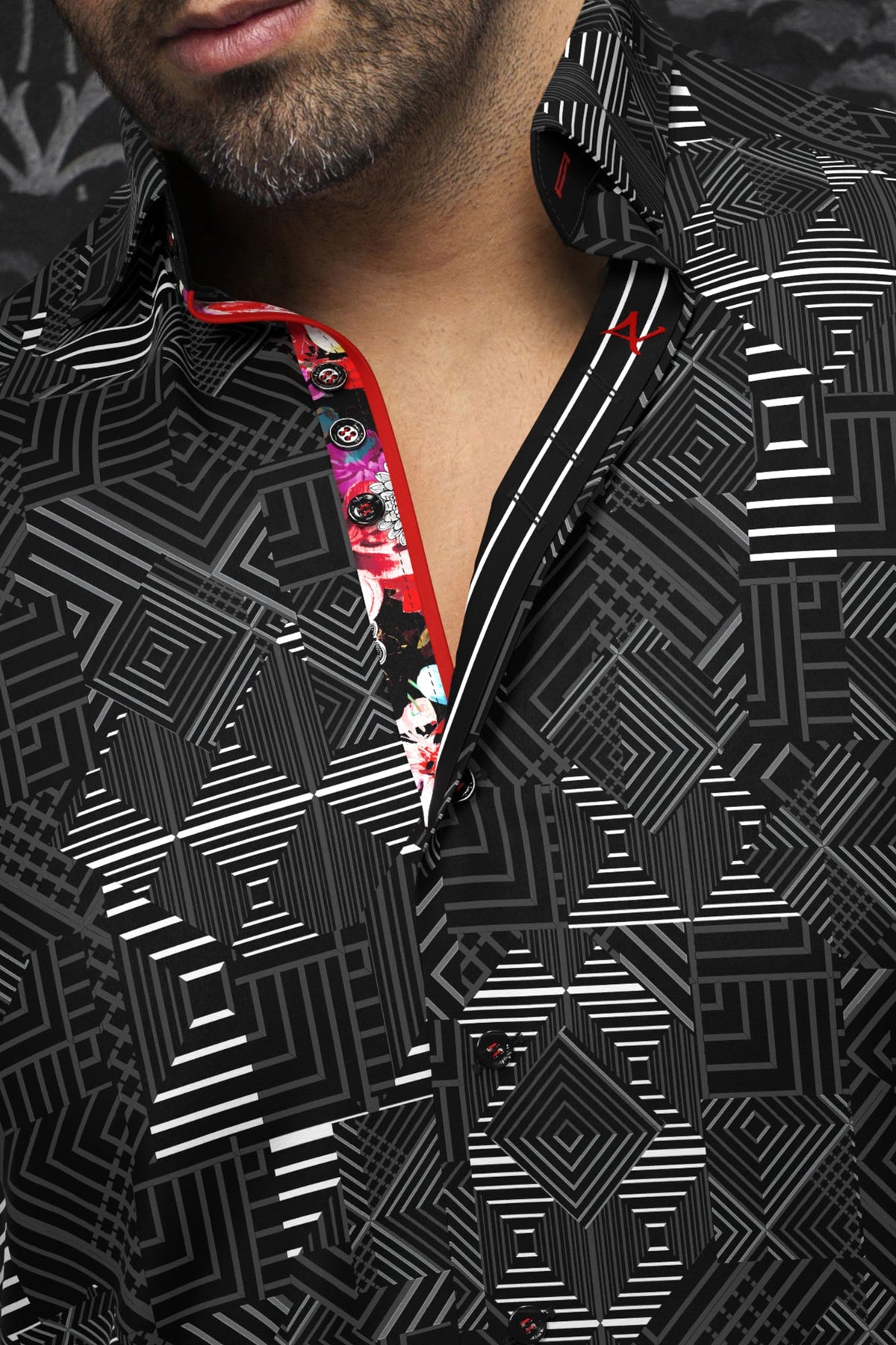 Chemise manches longues pour homme par Au Noir | ARIENZO Noir | Machemise.ca, inventaire complet de la marque Au Noir
