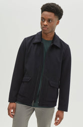 Veste en laine pour homme par Robert Barakett | Anakin RB22201 NAVY | Machemise.ca, vêtements mode pour hommes