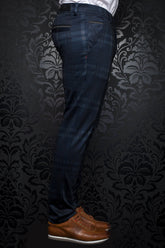 Pantalon pour homme par Au Noir | BERETTA-LEONARDO NAVY | Machemise.ca, inventaire complet de la marque Au Noir