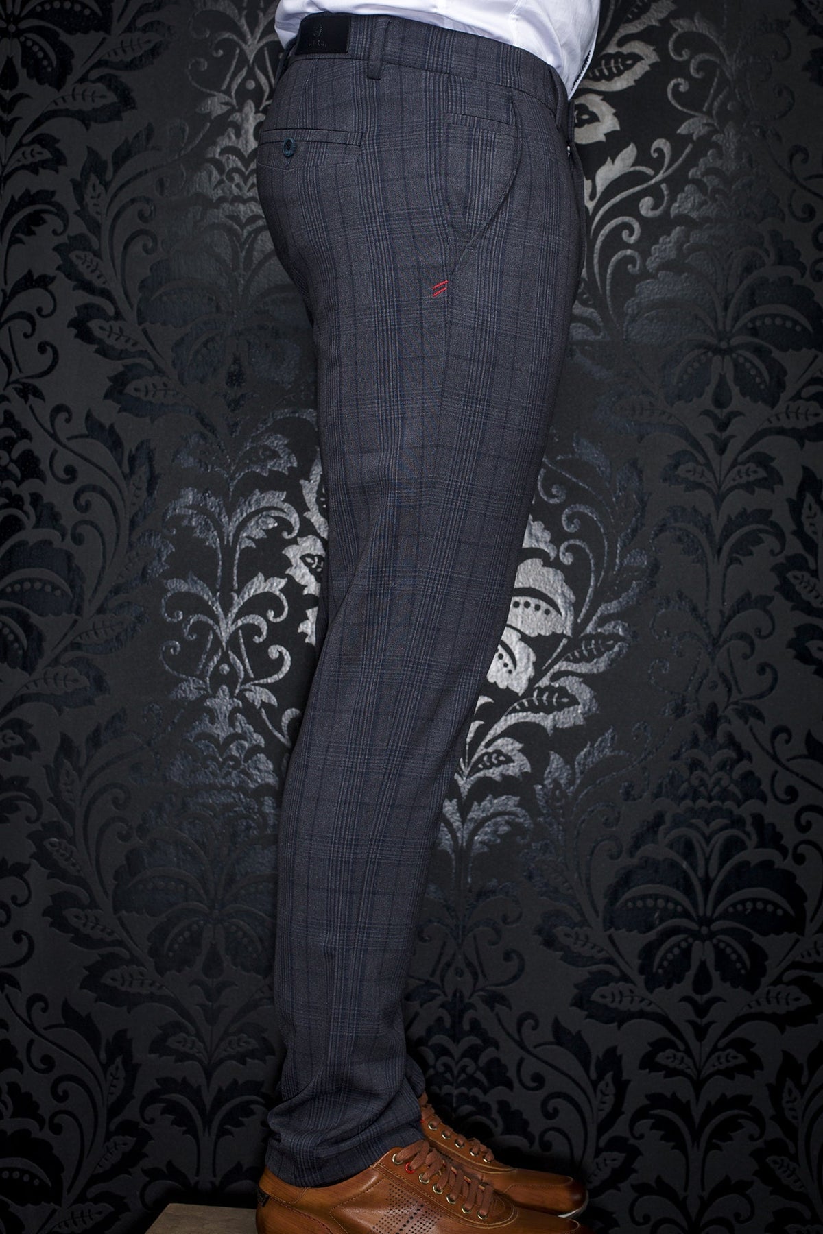 Pantalon pour homme par Au Noir | BERETTA-BELMONDO Gris Marine | Machemise.ca, inventaire complet de la marque Au Noir