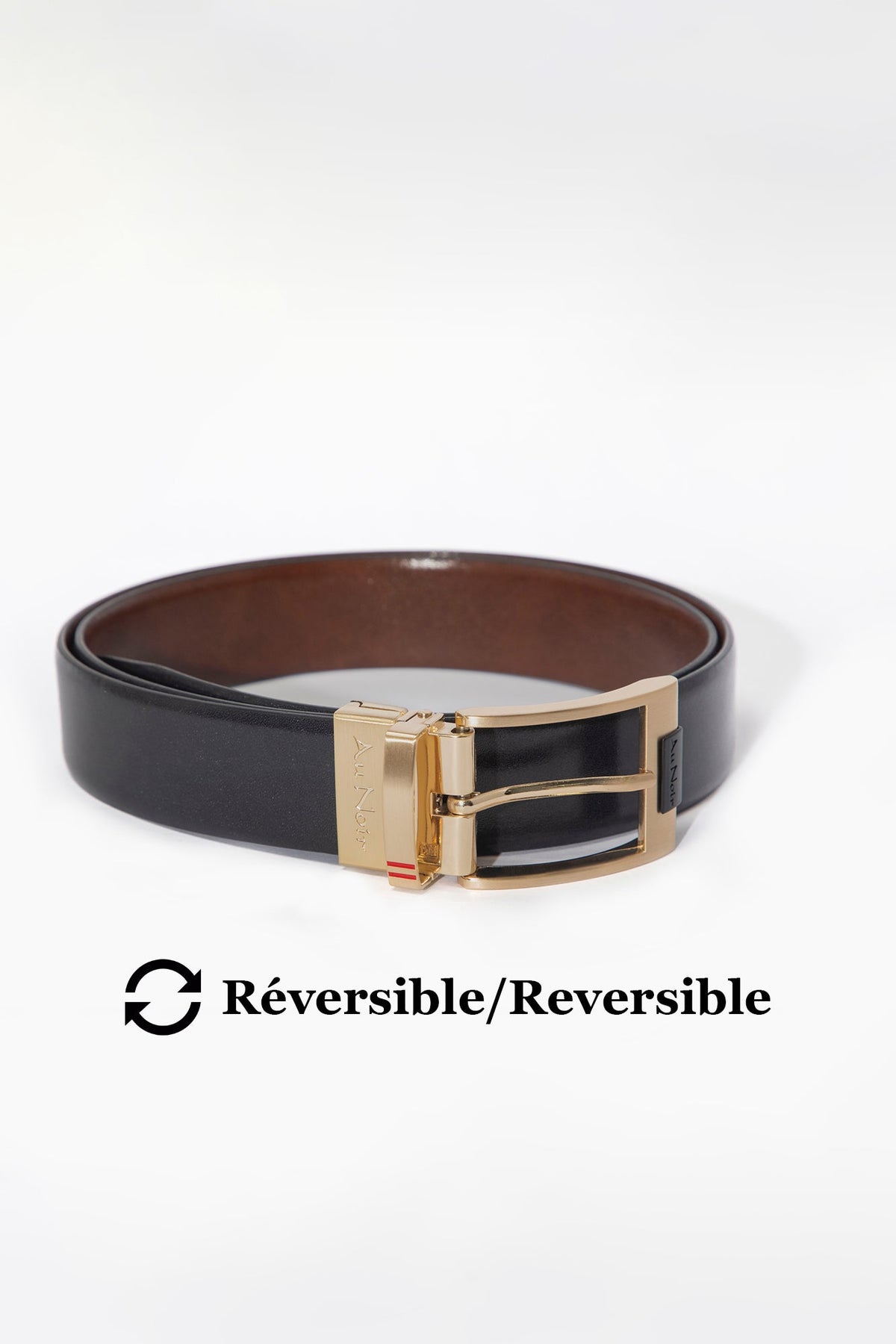 Ceinture pour homme par Au Noir | DESOTO Noir Brun Or | Machemise.ca, inventaire complet de la marque Au Noir