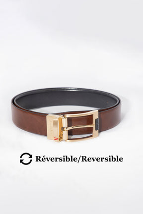 Ceinture pour homme par Au Noir | DESOTO Noir Brun Or | Machemise.ca, inventaire complet de la marque Au Noir