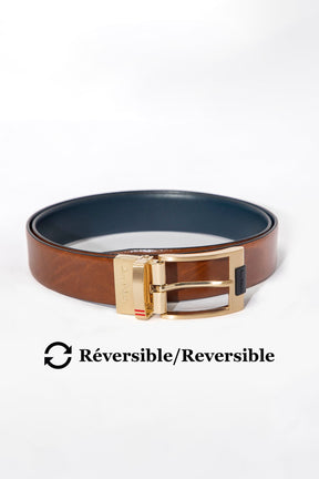 Ceinture pour homme par Au Noir | DESOTO Bronze Marine Or | Machemise.ca, inventaire complet de la marque Au Noir