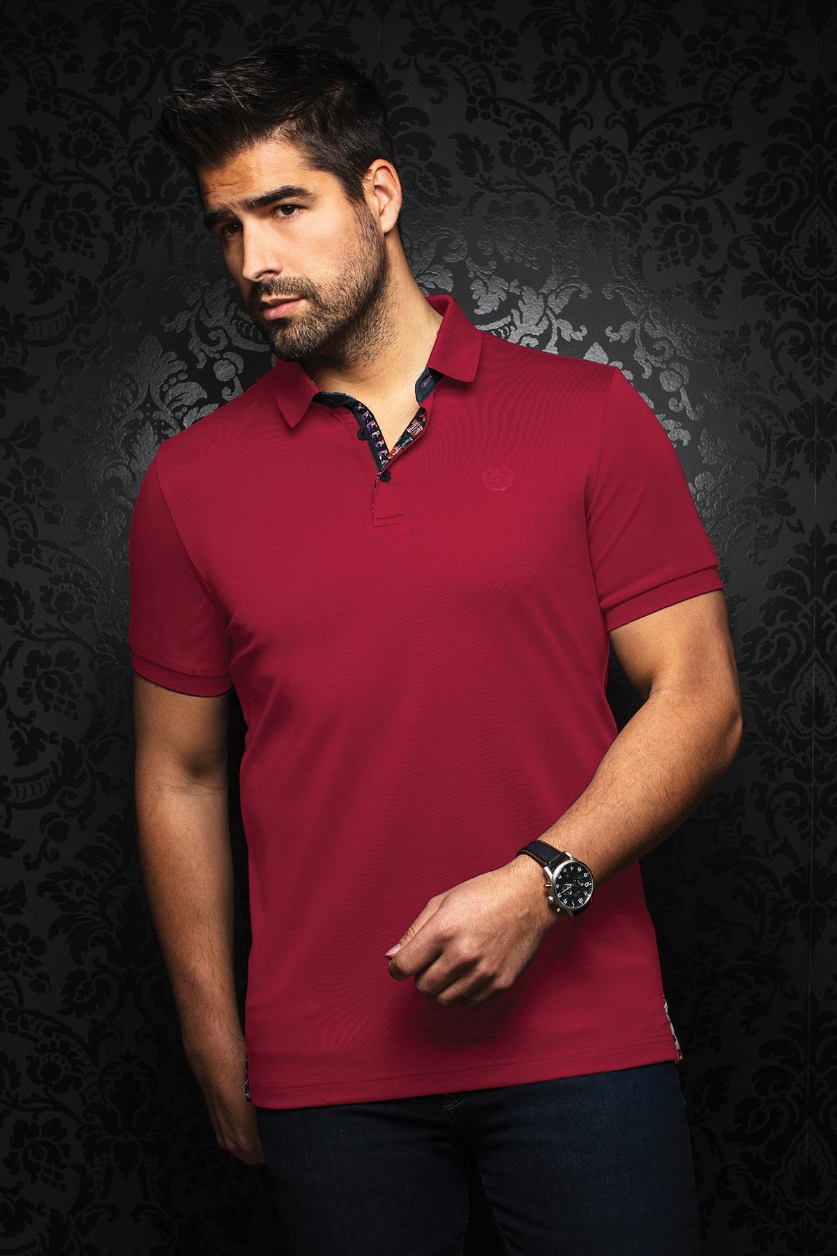 Polo pour homme par Au Noir | EAGLE CABERNET | Machemise.ca, inventaire complet de la marque Au Noir