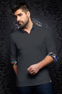 Polo pour homme par Au Noir | FALCON Gris Med/med grey | Machemise.ca, inventaire complet de la marque Au Noir
