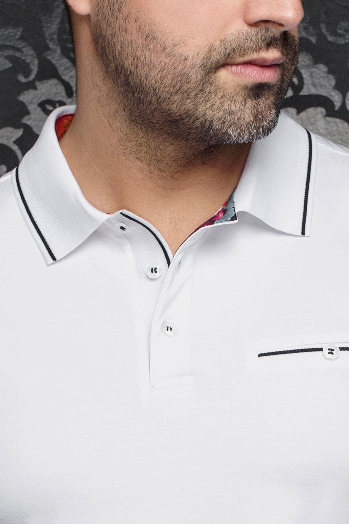 Polo pour homme par Au Noir | FIORAVANTE Blanc | Machemise.ca, inventaire complet de la marque Au Noir