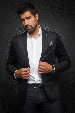 Veston pour homme par Au Noir | JACKMAN Gris Noir/black | Machemise.ca, inventaire complet de la marque Au Noir