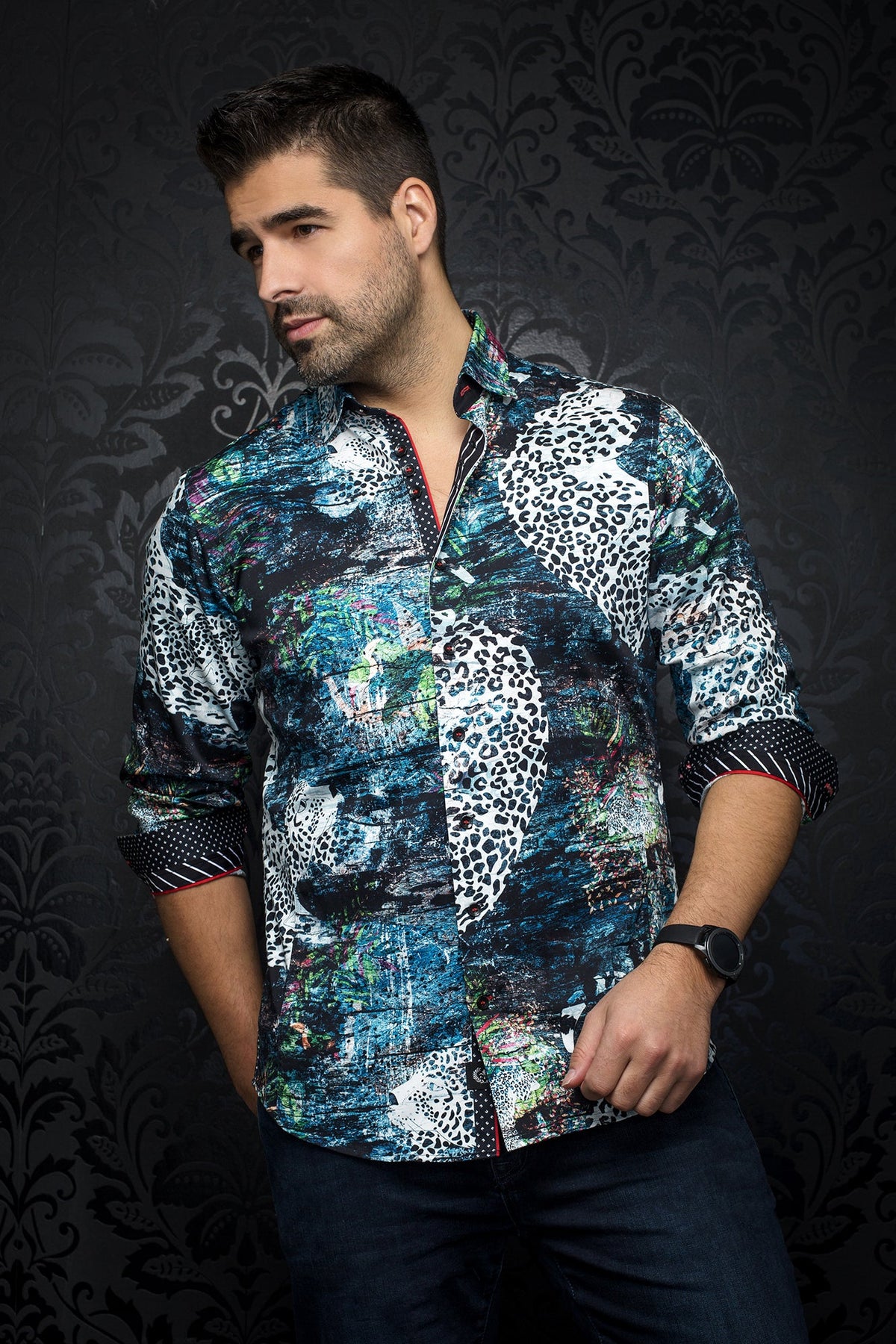 Chemise manches longues pour homme par Au Noir | KIGALI multi | Machemise.ca, inventaire complet de la marque Au Noir