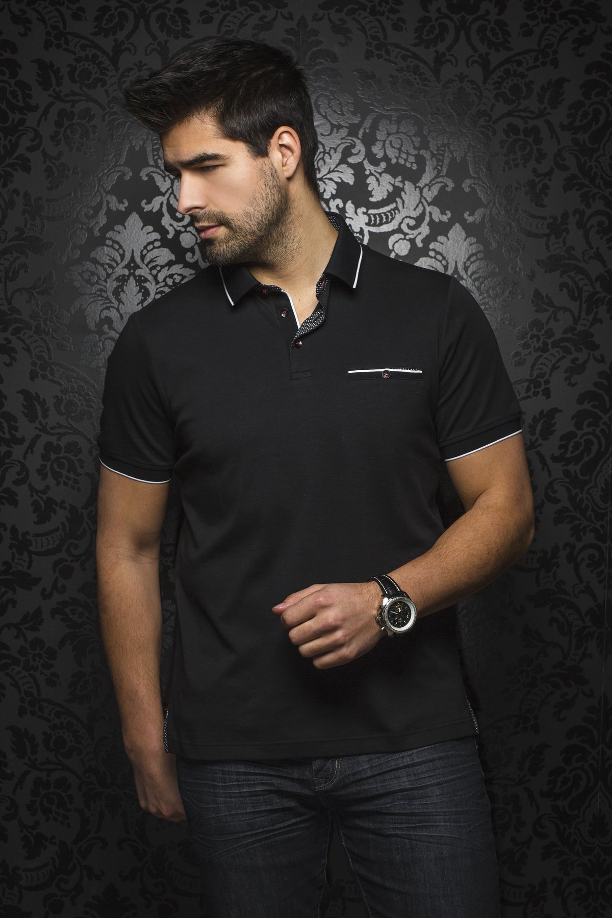 Polo Au Noir - MERCURY black