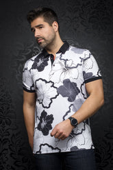 Polo pour homme par Au Noir | MOLOKAI white black | Machemise.ca, inventaire complet de la marque Au Noir