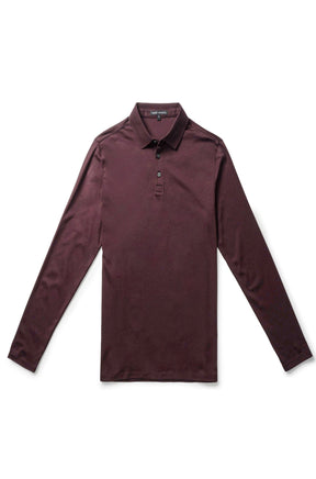 Polo honeycomb pour homme par Robert Barakett | Georgia RB01384 Cabernet | Machemise.ca, vêtements mode pour hommes