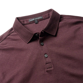 Polo honeycomb pour homme par Robert Barakett | Georgia RB01384 Cabernet | Machemise.ca, vêtements mode pour hommes