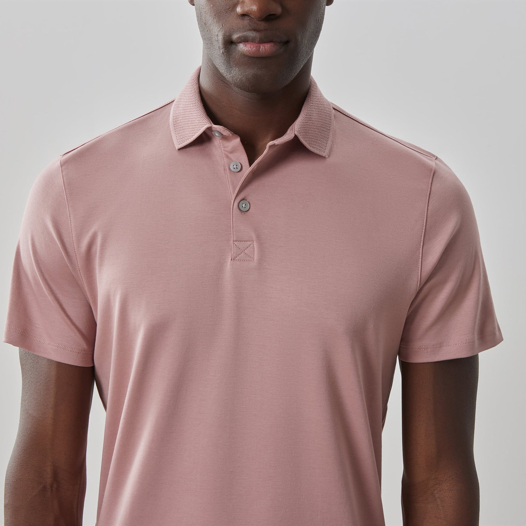 Polo honeycomb pour homme par Robert Barakett | Georgia RB11016 Corail | Machemise.ca, vêtements mode pour hommes