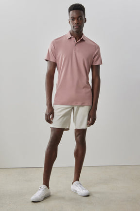 Polo honeycomb pour homme par Robert Barakett | Georgia RB11016 Corail | Machemise.ca, vêtements mode pour hommes