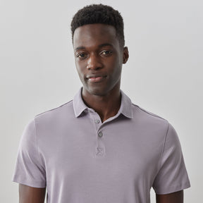 Polo honeycomb pour homme par Robert Barakett | Georgia RB11016 Poussière De Lilas | Machemise.ca, vêtements mode pour hommes