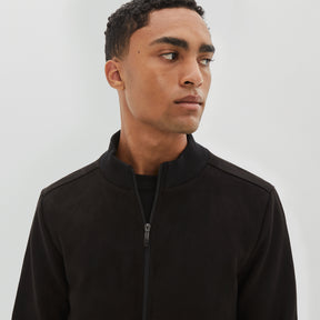 Veste en faux suede pour homme par Robert Barakett | LACHINE RB12046 Night | machemise.ca, vêtements mode pour homme