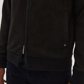 Veste en faux suede pour homme par Robert Barakett | LACHINE RB12046 Night | machemise.ca, vêtements mode pour homme