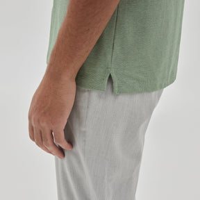 Polo à zip pour homme par Robert Barakett | RB31019/Farnsworth Vert Ombre/Shadow Green| Machemise.ca, vêtements mode pour hommes