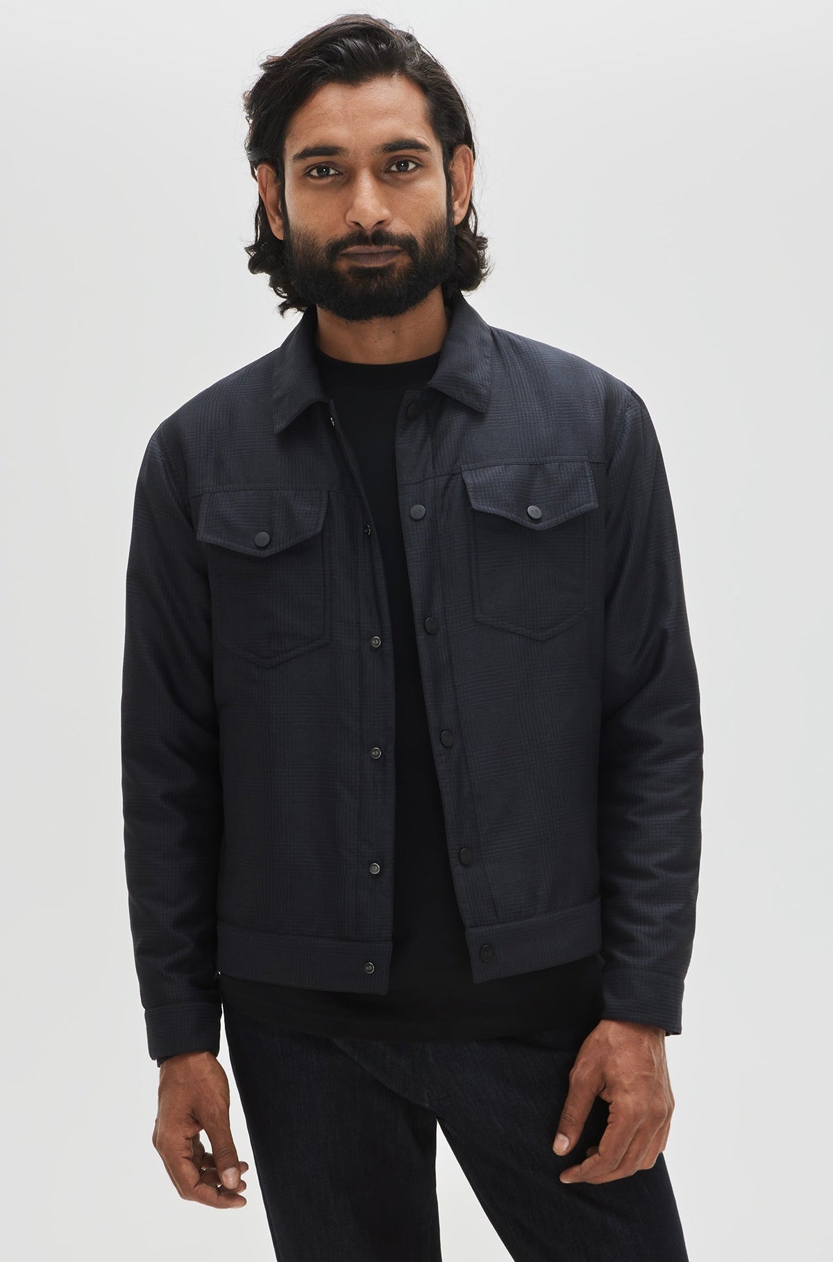 Veste/surchemise pour homme par Robert Barakett | Selmer RB31065 NAVY | Machemise.ca, vêtements mode pour hommes