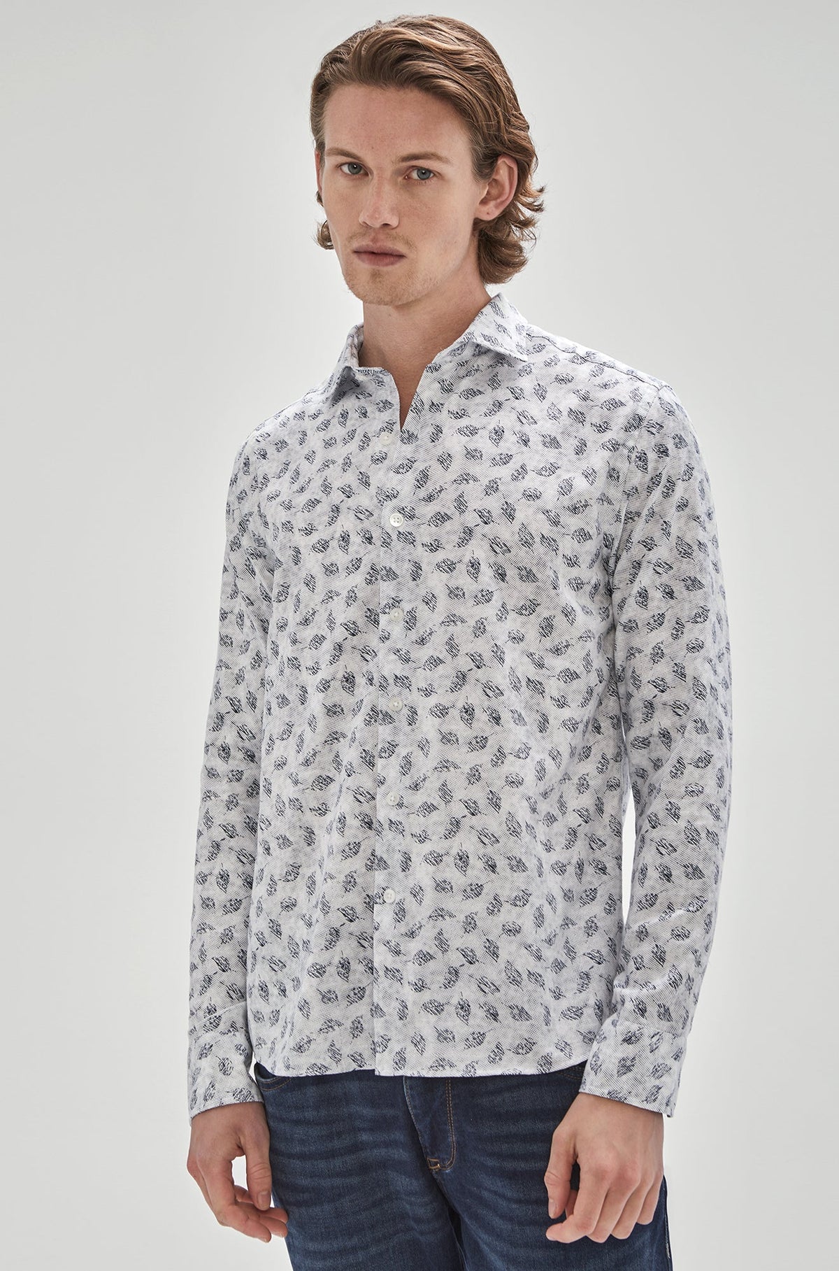 Chemise manches longues pour homme par Robert Barakett | RB31192/Red Rocks Blanc/White| Machemise.ca, vêtements mode pour hommes
