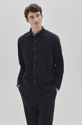 Chemise manches longues pour homme par Robert Barakett | Edworth RB32061 NAVY | Machemise.ca, vêtements mode pour hommes
